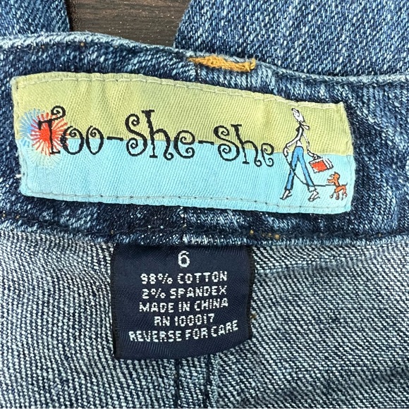 Fun jeans from Too She She. Notice the cute  hem. Size 6 - Picture 7 of 11